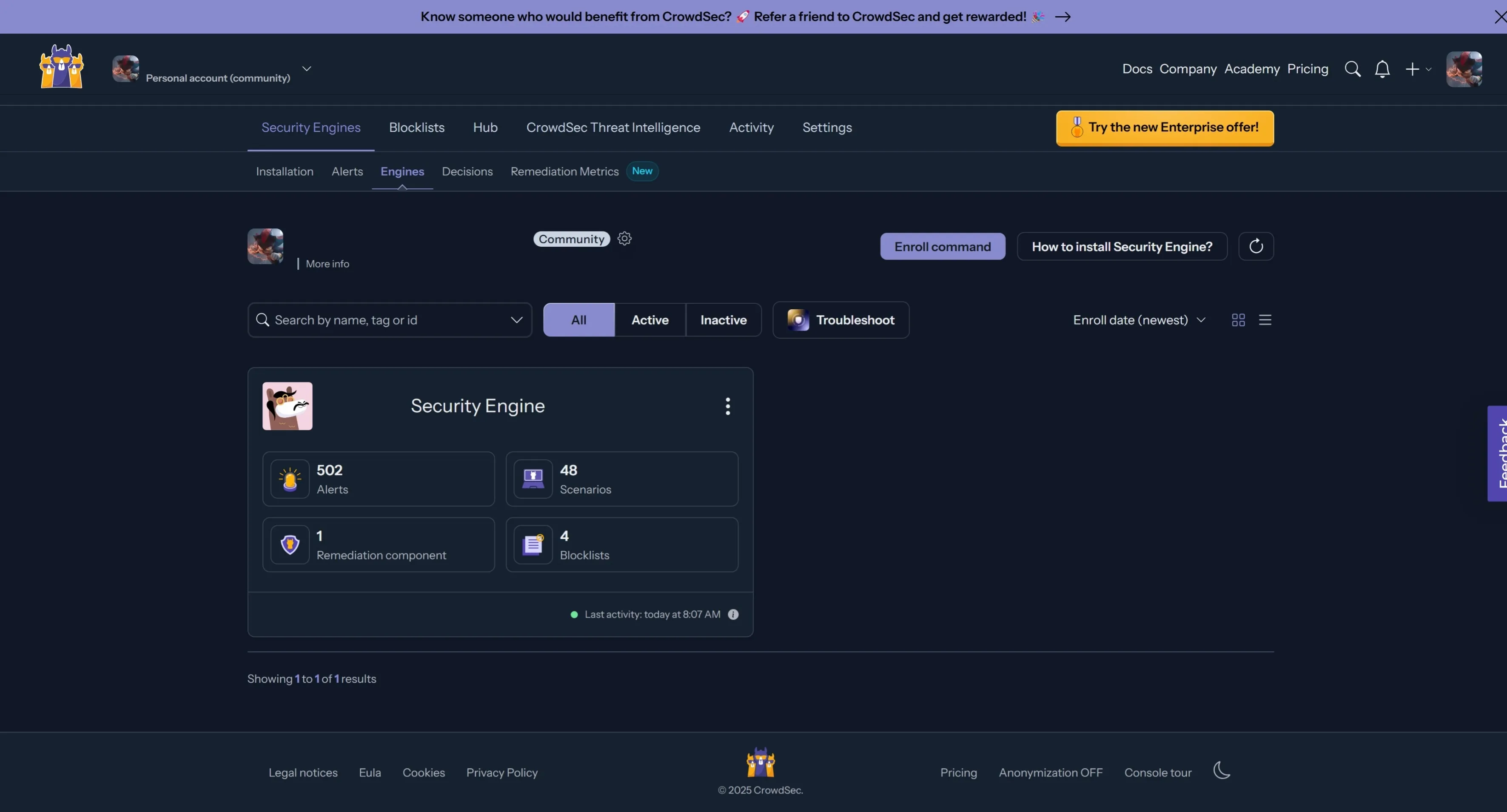Server under attack visualization